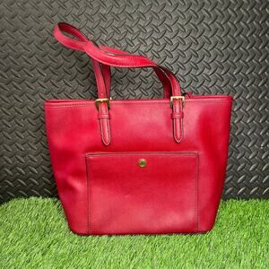 Michael Kors Red Burgundy Handbag Tote Bucket‎ Purse